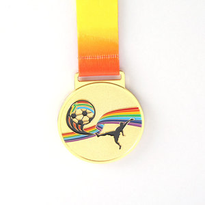 Medalla deportiva personalizada de Mongolia, medalla de caballo, águila, chapado en oro de alta calidad - Product Image 4