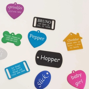 Plaques d'identification personnalisées en aluminium gravé <span class=keywords><strong>pour</strong></span> animaux de compagnie, options de couleur OEM, impression UV, <span class=keywords><strong>pour</strong></span> chiens et chats - Product Image 5