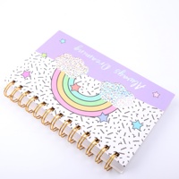 Carnet personnalisé avec couverture en papier, carnet à spirale cinq étoiles, petit carnet ligné à spirale pour étudiant, cadeau d'anniversaire pour enfant