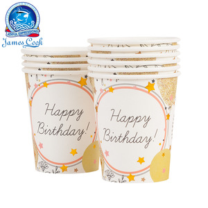 Cook Party Birthday Decoration Set Golden <b>Balloon</b> Theme Disposable Tableware for Kids 5-7 Years Birthday Party - Product Image 5