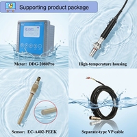 BOQU EC-A402-PEEK K=0.36 Résistance 150 ℃   Sonde de conductivité d'eau en ligne 20 bar 300 mS/cm, électrode capteur