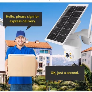 4K Smart 4g Sim Card 5mp Wifi Wireless Ip Ptz Surveillance <b>Security</b> Network Cctv Camera with Outdoor Alarm Tracking Solar Ubox - Product Image 4