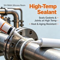 Resin Silikon SH-968A Tahan Panas Isolasi Tinggi Langsung dari Pabrik untuk Pelat Mika Kaku & Perekat Refraktori