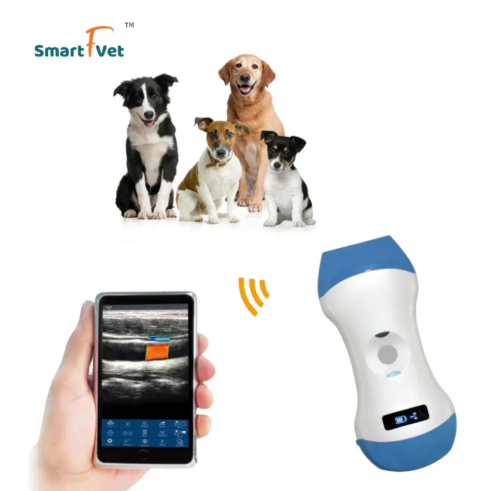 Ветеринарный многофункциональный портативный беспроводной цифровой ультразвуковой сканер 3 в 1 для ветеринарной больницы