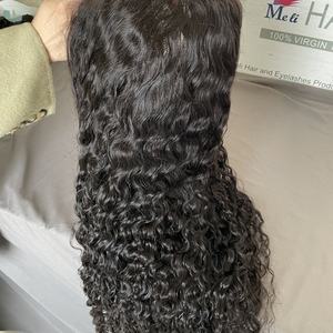 Peluca frontal completa rizada birmana 13x6, pelucas de cabello humano con encaje frontal suizo de onda de agua, unidad HD transparente 13x6 para mujeres afroamericanas - Product Image 2