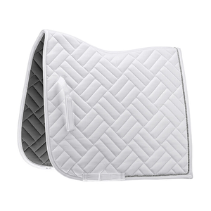 Vente en gros de tapis de selle de dressage personnalisés de haute qualité, antidérapants, pour l'équitation, en tissu matelassé <span class=keywords><strong>blanc</strong></span>, en coton et en maille - Product Image 5