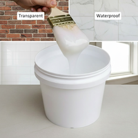 Peinture de revêtement transparente, imperméable et écologique à base d'acide acrylique, adhésif puissant, pour béton, toits, murs, carrelage et salles de bain
