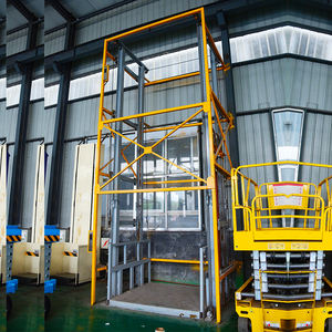 Qiyun Kinglift 1-10m Lift Pengangkat Barang Rel Tunggal/Ganda yang Dapat Disesuaikan, Penggerak Hidrolik, Lift Gudang Elektrik - Product Image 2
