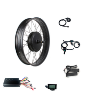 Kit moteur de moyeu arrière pour pneus larges 48-72V 2000W 3000W, compatible avec jantes de pneus larges 20"*4.0 26"*4.0, espacement de déport 170/190mm, 48V-72V