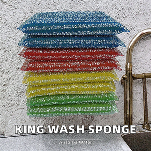 King Size à fines rayures en acier inoxydable laine ménage nettoyage épurateur cuisine boutique en ligne commerce extérieur fait éponge Durable - Product Image 2