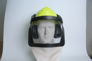 Casco de seguridad para minería multicolor con carcasa de ABS HDPE de fábrica al por mayor con protector facial - Product Image 3