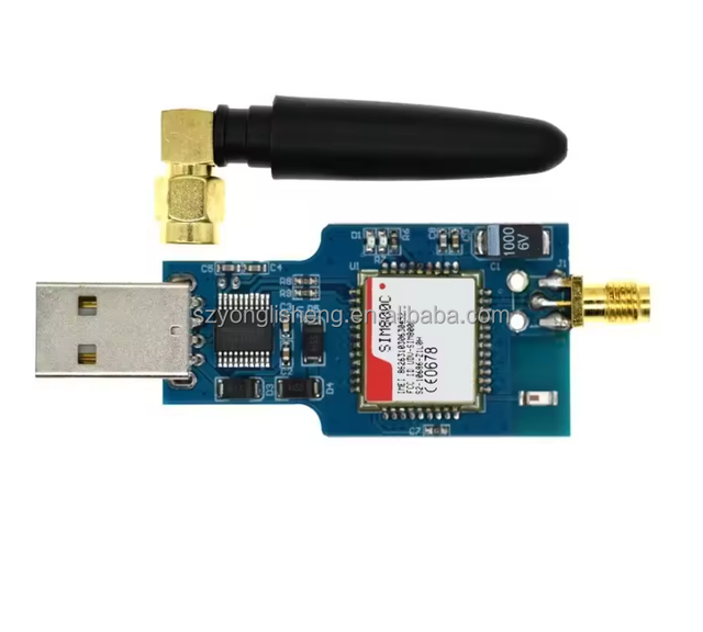 Stock USB to GSM Module Quad-band GSM GPRS SIM800 SIM800C Module for Wireless SMS Messaging With Antenna