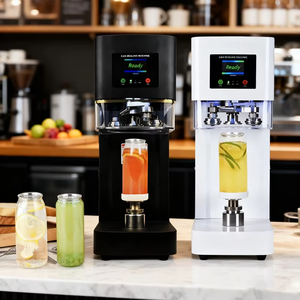 Trung Quốc nhà máy bán buôn Pet nhôm tin có thể niêm phong máy tự động thông minh có thể niêm phong máy cho bong bóng trà cà phê bia - Product Image 2