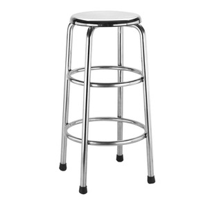 Tabouret de bar promotionnel en acier inoxydable 304, siège rond robuste pour restaurant, bar, hôtel, salon - Product Image 4