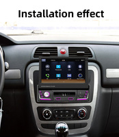 Autoradio Stéréo Android Universel 1 Din avec Écran Rétractable 7 Pouces Navigation GPS Bluetooth AUX SD USB Télécommande