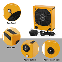 Extracteur d'absorbeur de fumée de soudure Extracteur de fumée Absorbeur anti-fumée Ventilateur de travail de bricolage pour station de soudage avec charbon actif de rechange