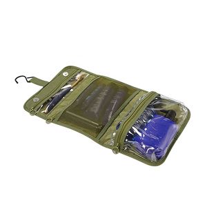 Wholesale Custom Logo Small Travel Toiletries Organizer Bag Oxford Material Fashion Cosmetic <b>Makeup</b> Bag - Product Image 3