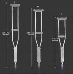 Muletas plegables axilares Puntas de Muleta de goma Plegable estable para rehabilitación de ancianos Bastón de ayuda para caminar Muletas para axilas - Product Image 5