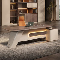 Table de travail de luxe en gros, Escritorio De Oficina, mobilier, forme en L, mobilier de bureau solide, bureau de direction, bureau de patron