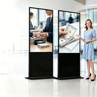 Pantalla Digital Publicitaria para Interiores de 43, 49, 55 y 65 Pulgadas, Kiosco con Soporte, Pantalla Táctil LCD Android, Animación para Tiendas Minoristas 1