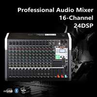 Console de mixage audio 16 canaux BHA TXS-16, capable d'enregistrer via un PC ou un téléphone, avec fonction FBX, garantie usine OEM 12 ans, CE FCC