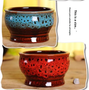 Serie de Macetas Multicolores P434, Hechas a Mano en Horno a Alta Temperatura, Artesanía Creativa de Cerámica para Suculentas - Product Image 5