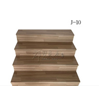 Meilleures ventes d'escaliers d'intérieur en bois en usine Marches de bibliothèque en bois massif Escalier droit Marches de marche