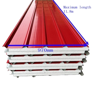 Pannello <span class=keywords><strong>Sandwich</strong></span> in EPS per Pareti e Tetti, Pannello <span class=keywords><strong>Sandwich</strong></span> in EPS Ondulato per Isolamento Termico - Product Image 1