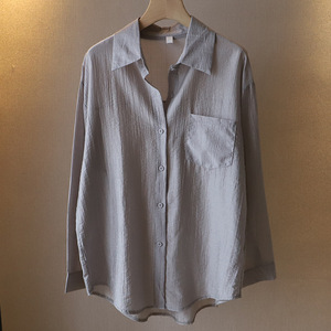 2025 Koreaanse Nieuwe Stijl Vrouwen Groot Formaat Shirts Dunne Lange Mouwen Zomer Zonbeschermend Casual Tops - Product Image 4