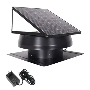 Powerful Solar Attic Ventilation Fan Roof Residential Greenhouse Galvanized Steel Solar Exhaust Fan With 60W Solar Panel