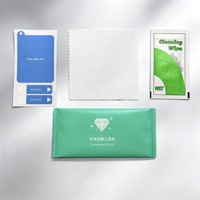 Kit d'installation de nettoyant d'écran, lingettes humides, autocollant anti-poussière, chiffon en microfibre pour appareil photo, téléphone portable, ordinateur, emballage personnalisé