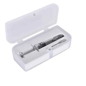 Borosilicate glass syringes 1ml luer lock syringe with magnet case and needle