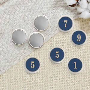 Bottoni in Tessuto Resistente Multicolore Rotondi per Scrapbooking, Fai da Te, Cucito e Forniture Artigianali - Product Image 1