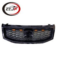 Parrilla Modificada de Panal de Abeja CZJF para Automóviles, Color Negro Brillante para Honda Pilot 2012 2013 2014 2015