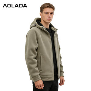 Factory Direct Classic Solid Color Stretch Cuff Warm and Windproof Hooded <strong>Jacket</strong> Customized Outdoor Casual Men's <strong>Jacket</strong> - Product Image 1