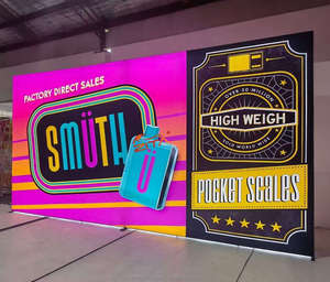 Tùy chỉnh căng thẳng Hợp kim nhôm vải phân đoạn lớn Pop LED hộp đèn tùy chỉnh màu sắc thuận tiện Thiết kế triển lãm thương mại gian hàng hiển thị - Product Image 6