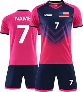Conjunto de Camiseta de Fútbol Unisex para Adultos, Estampada, 100% Poliéster, Nombre, Número y Logotipo Personalizados, Ropa Deportiva, Uniforme de Entrenamiento - Product Image 2