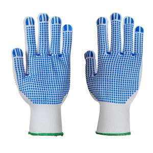 PORTWEST - A113WBRS Polka Dot Plus gant blanc/bleu-GANTS EAN 5036108310814 - Product Image 1