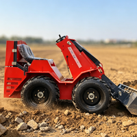 Chargeuse compacte sur pneus de haute qualité Euro 5 CE EPA 4 roues motrices pour l'agriculture et la construction