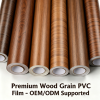 Film adhésif décoratif effet bois pour meubles, cuisine, texture grain de bois, autocollant PVC, film vinyle pour carrosserie et intérieur de voiture