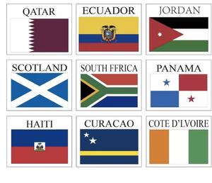 Nouveau autocollant tatouage drapeau national 4,5x3,5CM pour accessoires d'équipe de cheerleading - Product Image 5