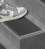 Bordure de marche d'escalier autocollante robuste pour carrelage en marbre poli, rampe antidérapante