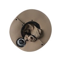 Chapeau de haute qualité avec ventilateur dur parapluie chapeau de soleil solaire et usb casque moto cercueil fans de football chapeau avec cornes