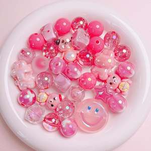 Perles en lucite multicolores et multiformes, forme irrégulière, pour la fabrication de chaînes de téléphone portable, de porte-clés, accessoires faits à la main - Product Image 2