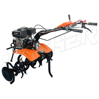 Landwirtschaftlicher Gartenfräse mit 7/9/13/15 PS Benzinmotor, Handgeführter Mini-Motorhacke für Ackerbau und Unkrautbekämpfung