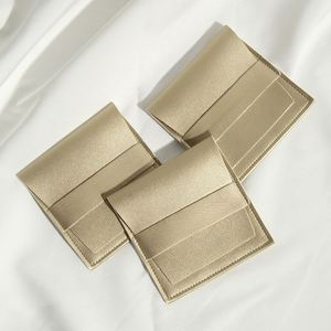 Pochette en cuir PU personnalisée avec logo imprimé pour bijoux, emballage de boucles d'oreilles, sac cadeau pour bijoux en or, enveloppe anti-poussière - Product Image 2