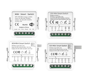 Tuya WiFi Zigbee çok kanallı kuru kontak perde karartma ölçüm akıllı anahtar AC100-240V 10A Mini akıllı anahtar akıllı ev için - Product Image 1
