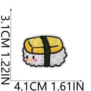 Parches Termoadhesivos Bordados con Diseños de Sushi Japonés - Product Image 3