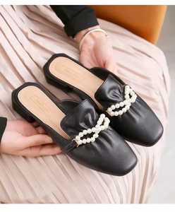 Sandalias de Plataforma Baotou Pearl, Estilo Coreano, Nuevas de Primavera/Otoño, Pantuflas de Moda para Mujer, Estilo Casual - Product Image 2