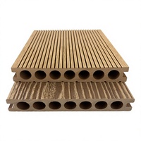 Plancher extérieur en composite bois-plastique (WPC) co-extrudé de qualité supérieure, écologique, pour projets de construction de jardins